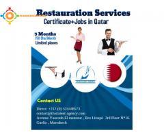 Restauration services certificats et jobs in QATAR