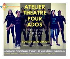 Cours de théâtre pour adolescents