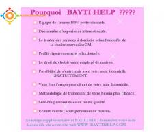 nounous et femme de ménage chez bayti help