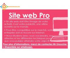 Création site Web Pro et hébérgement à moitié prix