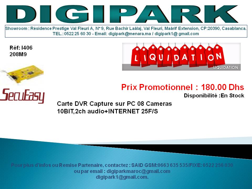 Carte DVR 208M9