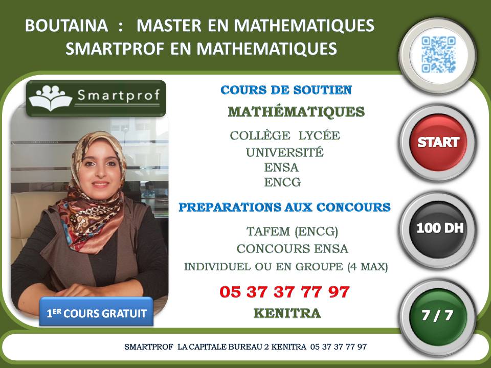 cours de soutien en mathématiques