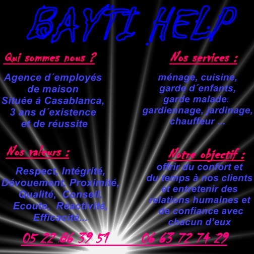 femmes de ménage nounous chez bayti help