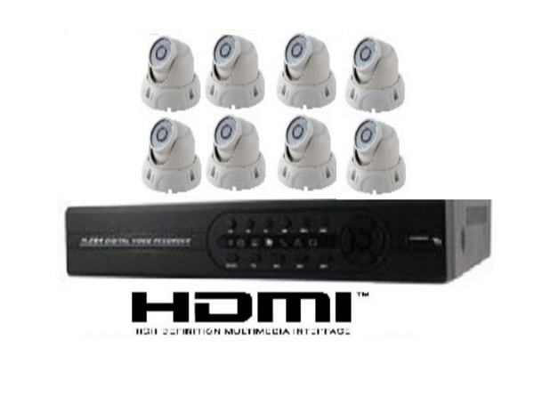 Kit de DVR de 8 canaux  + 8 caméras