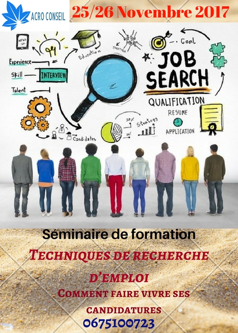 Séminaire de formation à Casablanca : techniques de recherche d'emploi :