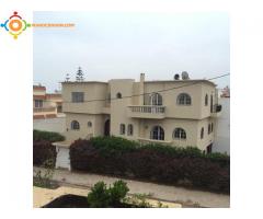 vente a dar bouazza casablanca villa sur 400 m2 de terrain