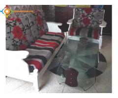 Canapé + fauteuil + Table basse à vendre