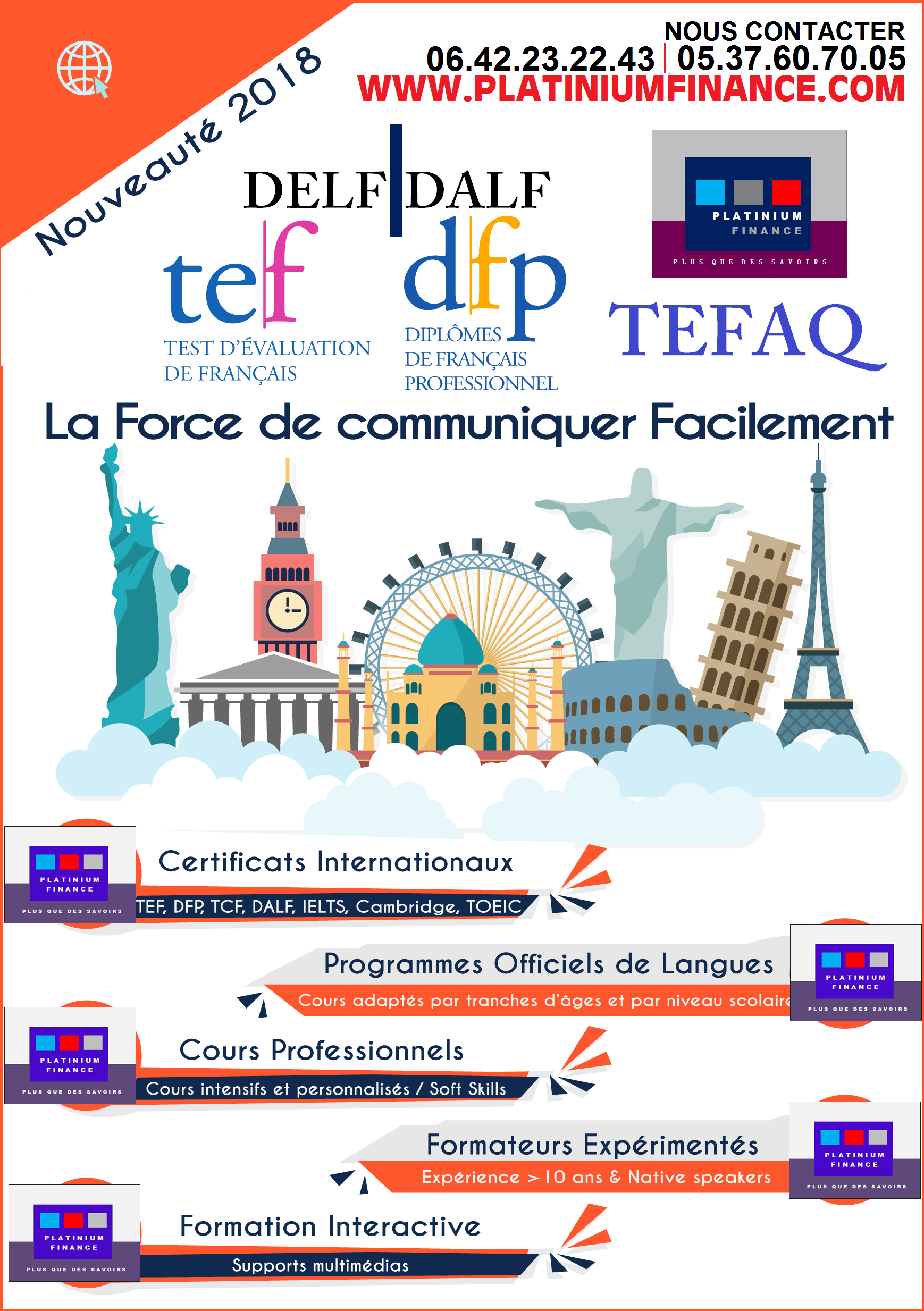 Préparation DELF-DALF-TEFAQ-TCF-TEF-TFI-CECR-FLE