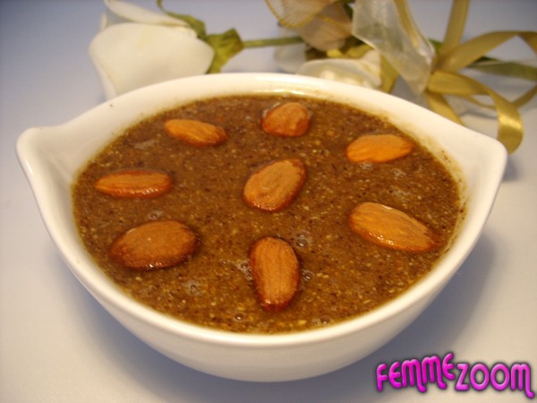 amlou b louz ( amendes+huile d'argan+miel d'oranger )