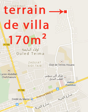 terrain de villa ouled tayma