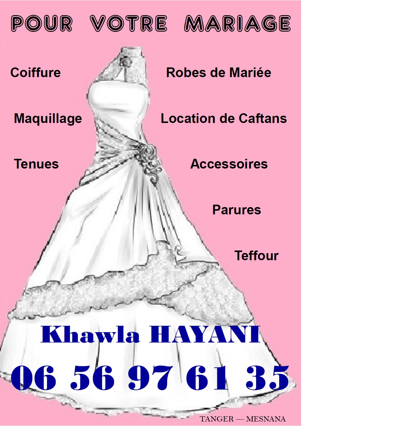 Coiffage, maquillage, tenues et accessoires pour mariage fiançailles ou soirées