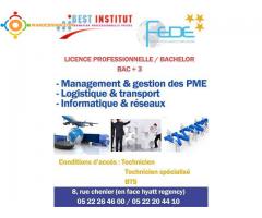 Formation titrée licence