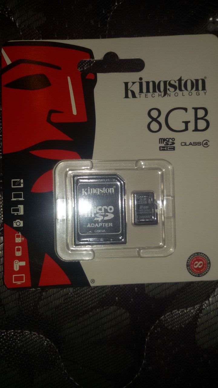 Carte mémoire kingston 8go classe 4