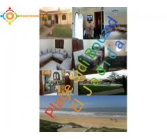 Location vacance appartement meublé+piscine à 400m de la plage de Sidi Bouzid El Jadida Maroc