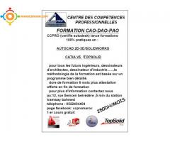 formation autocad,solidworks,catia,topsolid