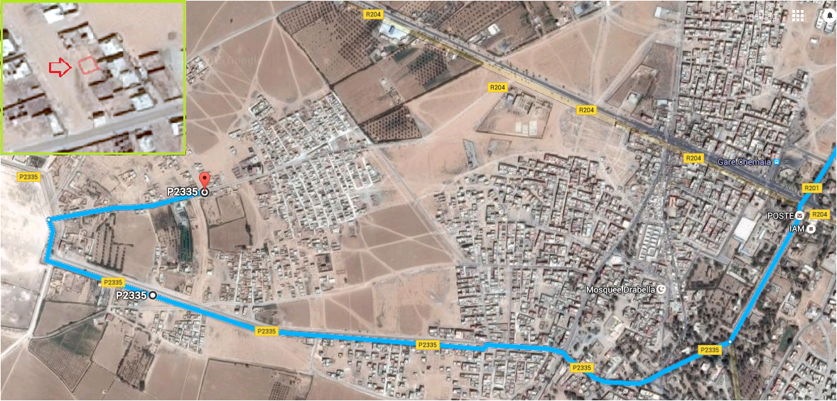 Terrain 100 m2 à CHEMAIA ارض للبيع 100م قرب مدينة الشماعية