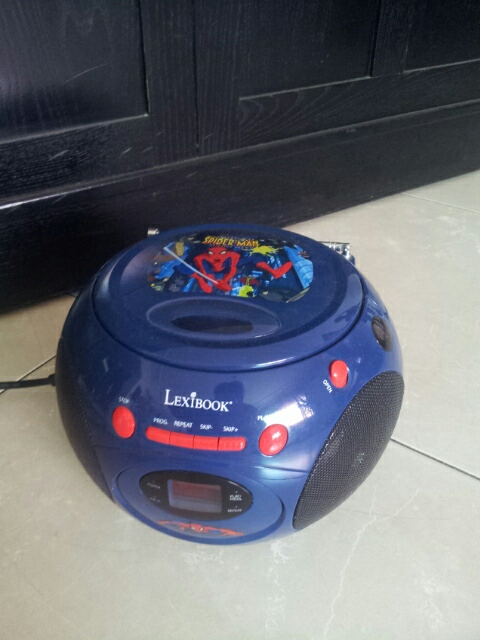 lecteur cd radio spiderman lexibook