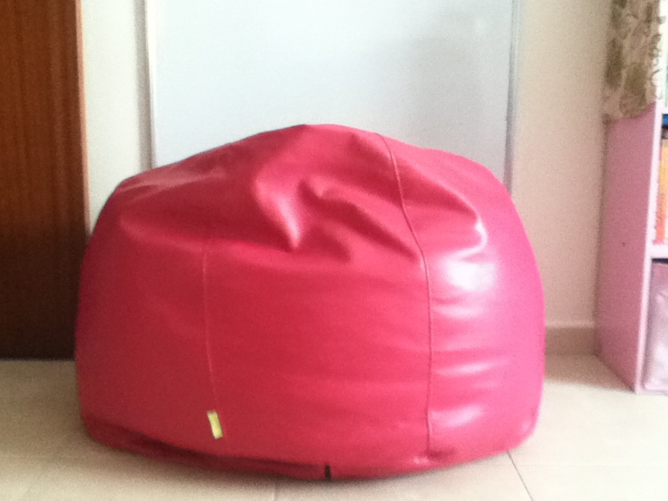 pouf poire rose