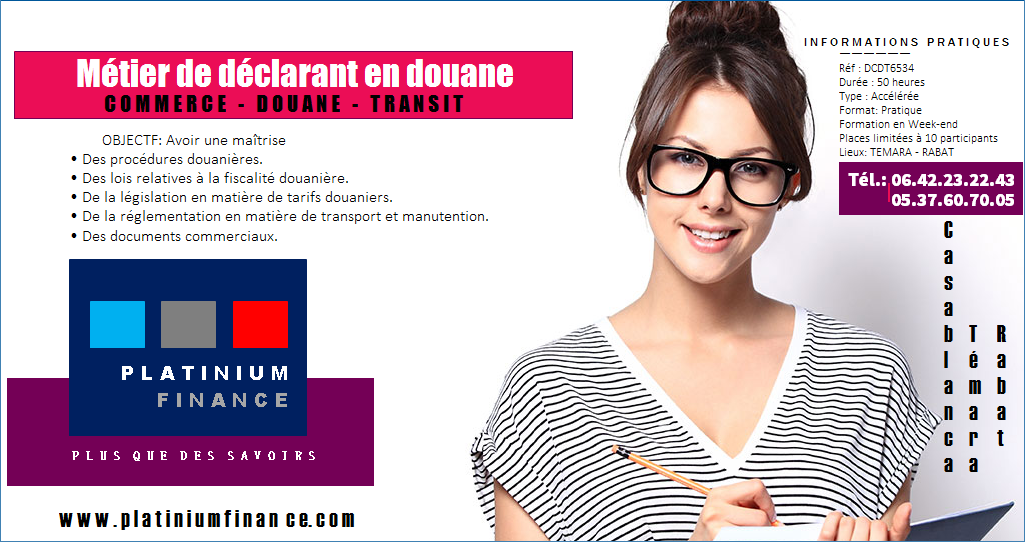 Formation  pratique-Déclarant  en douane-Commerce -Douane-Transit