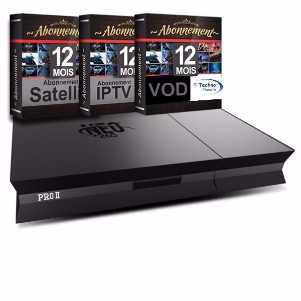 Neo265 + Abonnements Satellite IPTV avec VOD (Start Movies) pour 12 mois