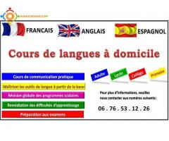 Cours de langues très adaptés à domicile